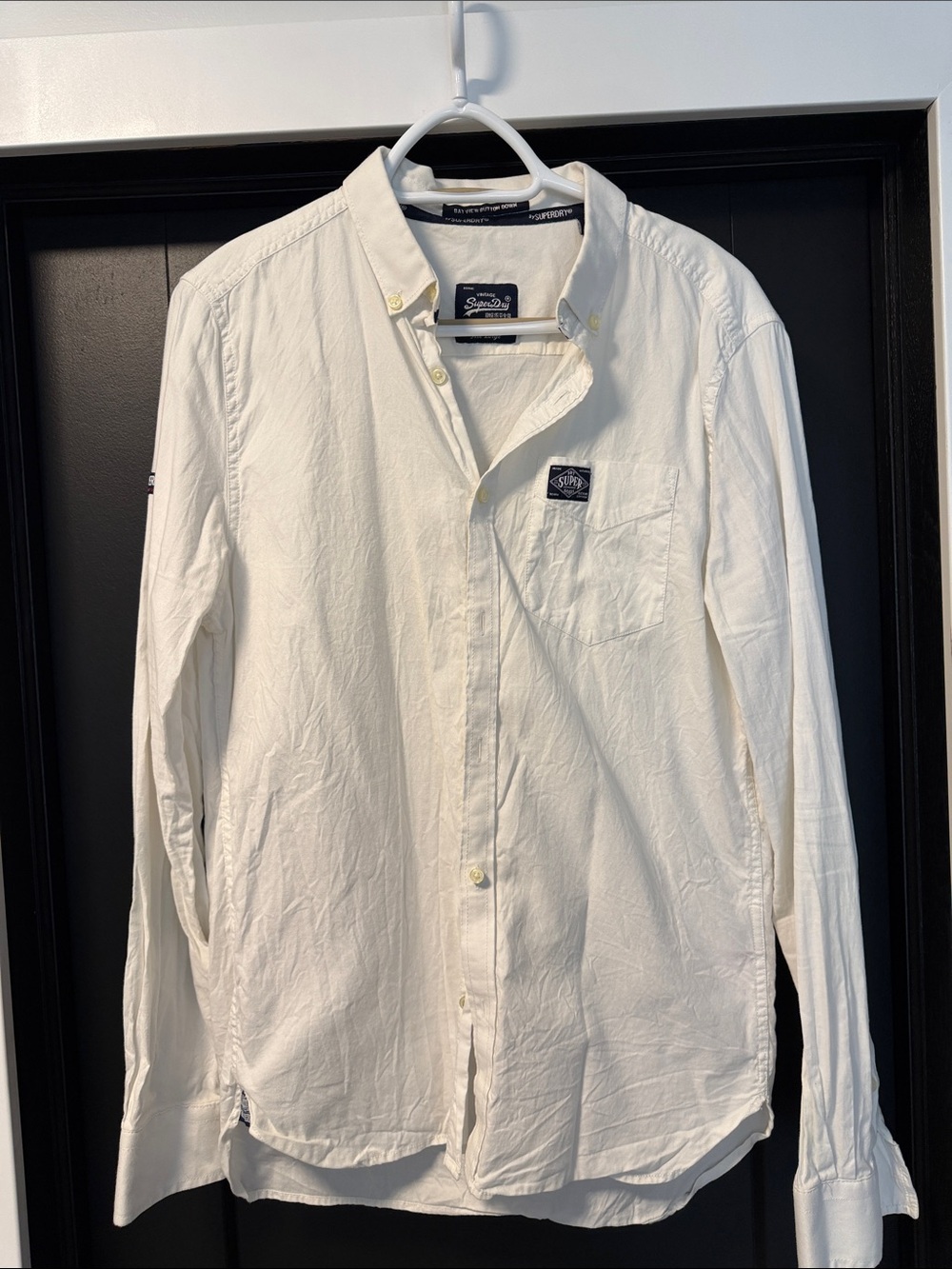 Superdry Men's Button-Down Shirt in White